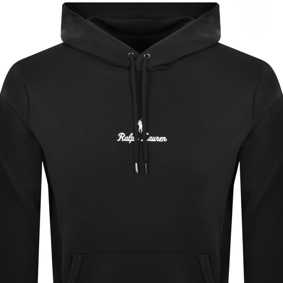 Ralph Lauren Logo Hoodie Polo Black | Mainline Menswear us